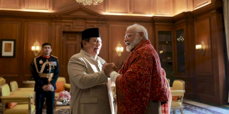 Presiden RI Prabowo Subianto dan Perdana Menteri Modi di New Delhi pada Minggu, 26 Januari 2025/Ist