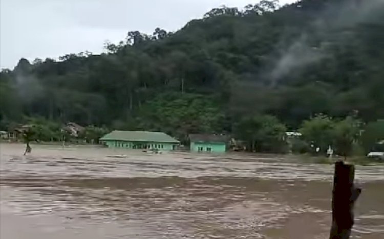 Banjir Muara Kuis Musi Rawas Utara/ist