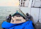 Bakamla Sikat Kapal Kayu Bermuatan Rokok Ilegal di Kepri
