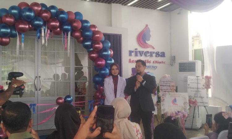 Suasana pembukaan klinik kecantikan, Riversa Aesthetic/Foto: Denny Pratama
