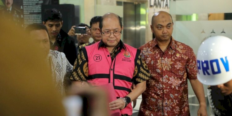 Direktur Jenderal Anggaran Kementerian Keuangan, Isa Rachmatarwata (IR), saat ditetapkan sebagai tersangka dugaan korupsi PT Asuransi Jiwasraya/Ist