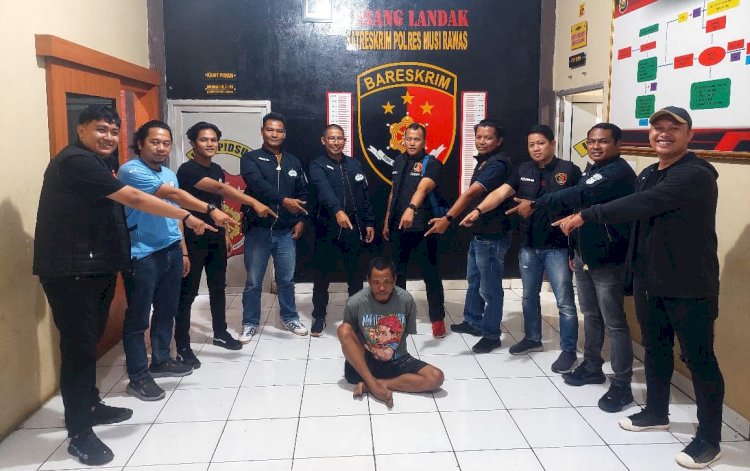 Tersangka Ismail ditangkap Tim Landak Satreskrim Polres Musi Rawas/ist