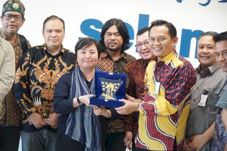 Pj Wali Kota Palembang Cheka Virgowansyah saat berkunjung ke Kantor UNESCO Jakarta/ist