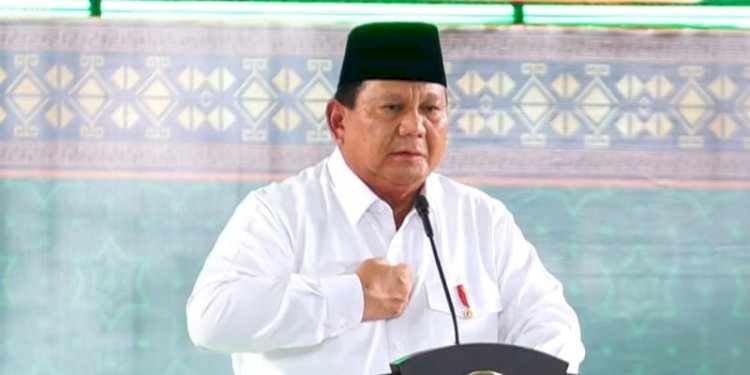 Presiden Prabowo Subianto. (ist/rmolsumsel.id) 