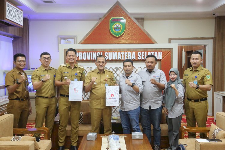 Foto bersama usai audiensi. (humas prov Sumsel/rmolsumsel.id) 