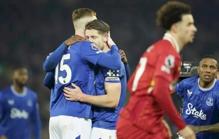 Laga Everton vs Liverpool berakhir imbang/net
