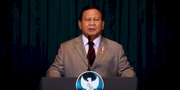 Presiden RI Prabowo Subianto menyampaikan pidato di World Governments Summit pada Kamis, 13 Februari 2025/Ist