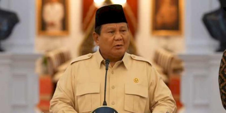 Presiden Prabowo Subianto di Istana Merdeka, Jakarta, Senin, 17 Februari 2025/Repro