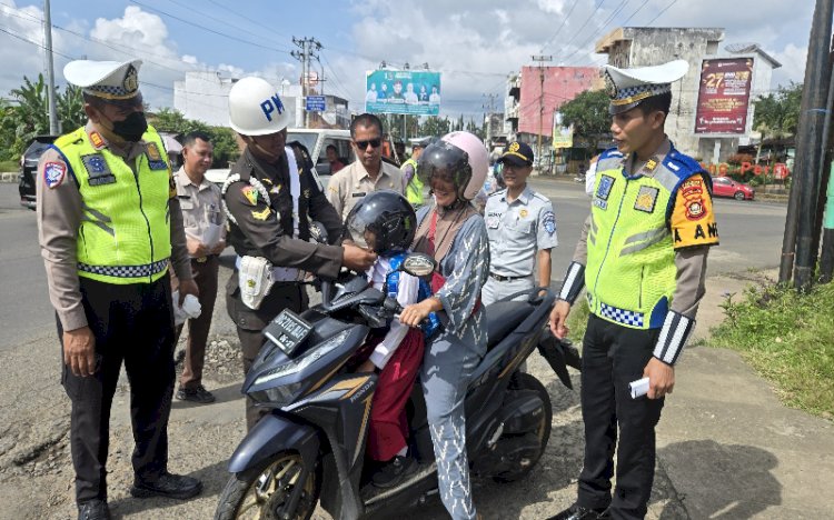 Operasi lintas sektoral dilaksanakan Satlantas Polres Lubuklinggau dalam Operasi Keselamatan di Simpang Periuk/Humas