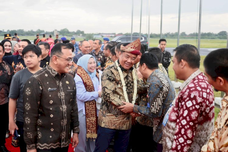 Wakil Gubernur Sumsel Cik Ujang tiba di Palembang/ist