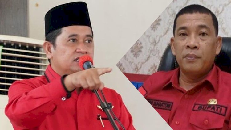Bupati Banyuasin Askolani dan Bupati Muratara Devi Suhartoni/kolase