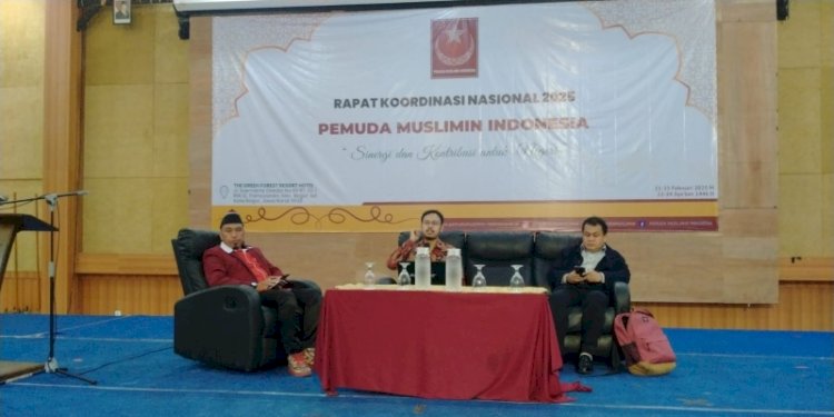 Diskusi pulik pada Rapat Koordinasi Nasional (Rakornas) Pimpinan Besar (PB) Pemuda Muslimin Indonesia di Green Forest Hitel, Bogor, Jawa Barat/Ist