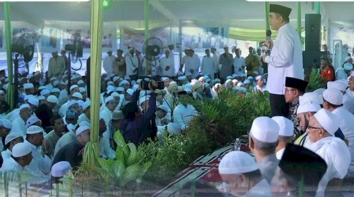 Ribuan umat Islam, warga Palembang, dan peziarah dari berbagai daerah memadati puncak acara Ziarah Kubro di Kota Palembang/ist