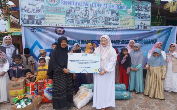 Suasana pada saat kegiatan bantuan ke rumah asuhan/ist