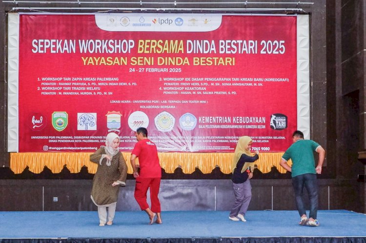 Sebanyak 140 pelajar dan guru seni dengan antusias mengikuti  Workhsop Tari Melayu/ist