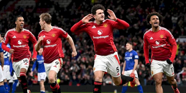 Gol Harry Maguire memberi Man United kemenangan penting di Old Trafford/Net