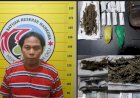Pengedar di OKU Disergap Saat Tunggu Pembeli, Ditemukan Puluhan Gram Ganja