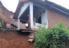 Tanah Longsor Nyaris Sapu Rumah Warga Lubuklinggau, Petugas Imbau Warga Waspada Musim Hujan