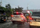 Banjir Kembali Rendam Palembang Usai Hujan Deras Menjelang Sahur