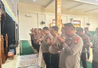 Wujud Solidaritas, Polres Muratara Gelar Sholat Ghaib untuk Anggota Polri yang Gugur di Way Kanan