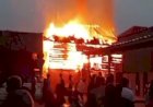 Diduga Korsleting Listrik, Rumah Panggung Milik Warga Muara Enim Ludes Terbakar
