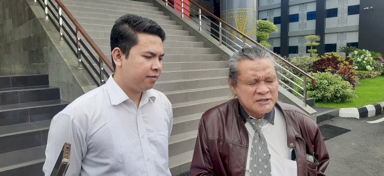 Muhammad Yusuf Amir SH MH kuasa hukum pelapor pengrusakan Sekretariat PAC Pemuda Pancasila saat mendatangi Polda Sumsel . (fauzi/rmolsumsel.id) 
