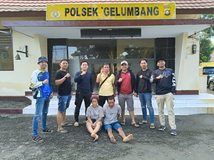 Penangkapan tahanan Lapas Muara Enim yang kabur. (ist/rmolsumsel.id) 