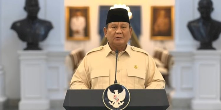 Presiden Prabowo Subianto di Istana Merdeka Jakarta pada Selasa, 11 Maret 2025/Repro