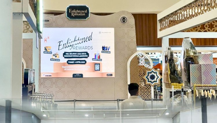 Suasana di Palembang Icon Mall/ist