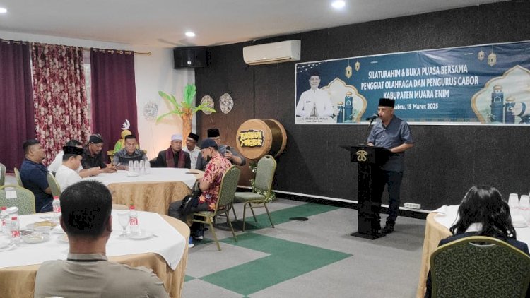  Silaturahmi dan buka puasa bersama penggiat olah raga dan pengurus Cabor Kabupaten Muara Enim