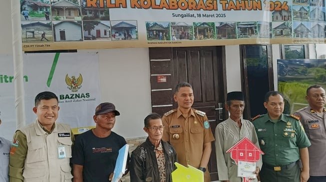 Penyerahan kunci rumah layak huni di Bangka Belitung/ist