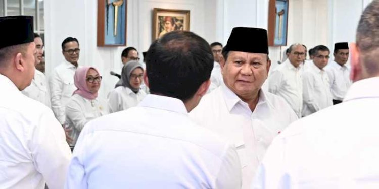 Presiden Prabowo Subianto di Sidang Kabinet Paripurna di Istana Kepresidenan, Jumat, 21 Maret 2025/Sekretariat Presiden RI