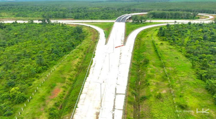 Jalan Tol Palembang – Betung Seksi 2 GT Rengas/Musi Landas – Pangkalan Balai (30,67 km) dibuka fungsional. (Dokumentasi Hutama Karya)