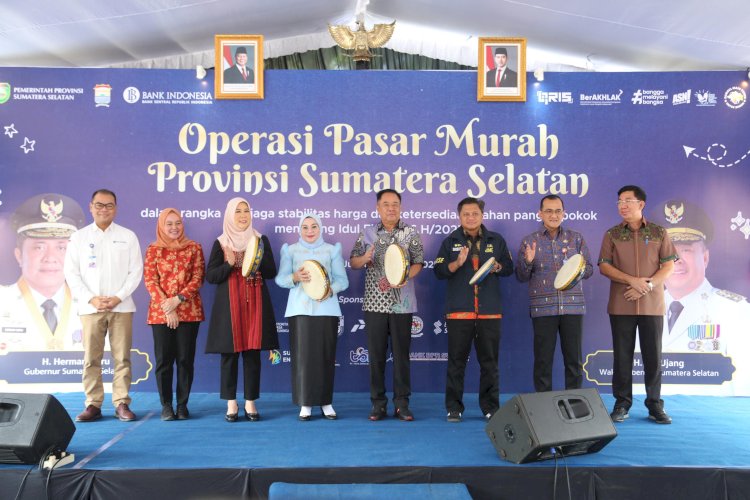 Operasi Pasar Murah Sumsel. (ist/rmolsumsel.id) 