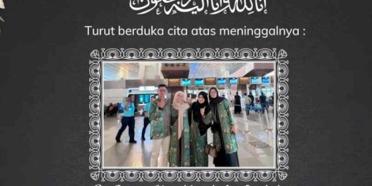 Poster turut berduka cita atas meninggalnya satu keluarga dalam kebakaran bus di Arab Saudi pada 21 Maret 2025