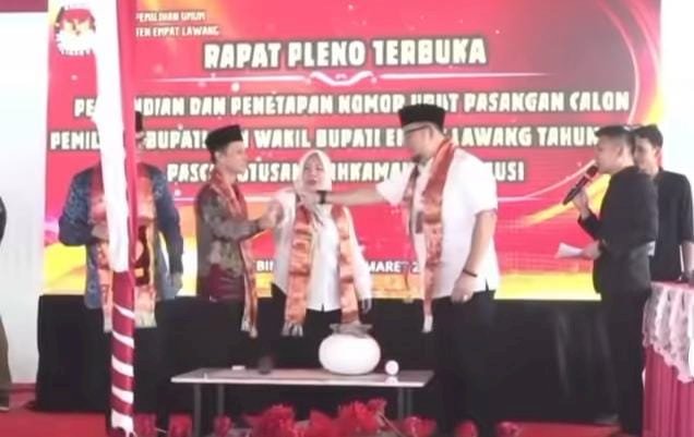 Suasana pengundian nomor di Empat Lawang/handout