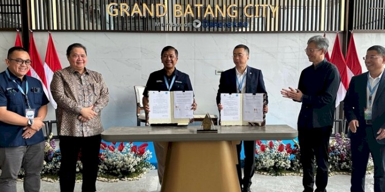 Perjanjian kerja sama Kawasan Ekonomi Khusus (KEK) Industropolis Batang dengan China State Construction Engineering Cooperation melalui kerangka kerja sama Two Countries Twin Parks (TCTP)/Ist