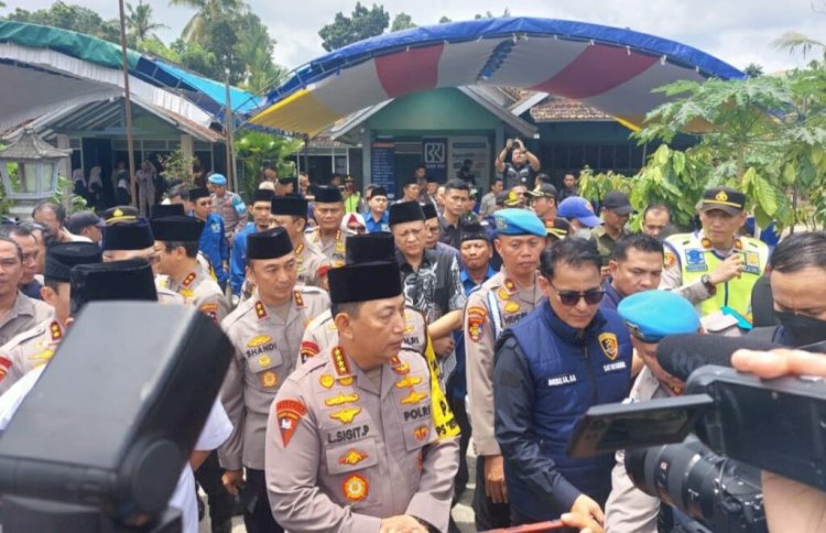 Kapolri Jenderal Listyo Sigit Prabowo mengunjungi Kabupaten OKU Timur, Sumatera Selatan/ist