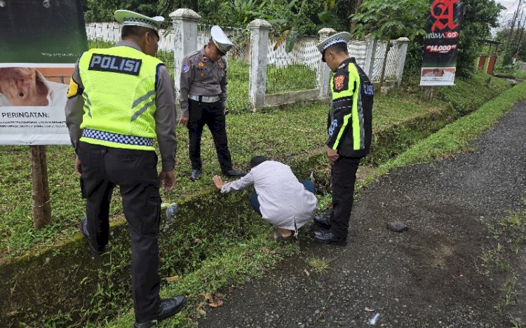 Polisi melakukan olah TKP/ist