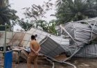 Tiga Rumah di Musi Rawas Rusak Parah Disapu Angin Puting Beliung 