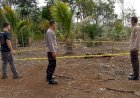 Mayat Pria Tanpa Identitas Ditemukan Bersimbah Darah di Kebun