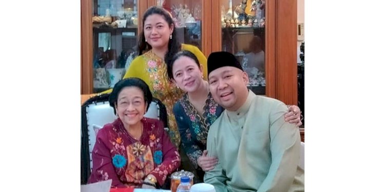 Kunjungan putra Presiden Prabowo Subianto, Didit Hediprasetyo, ke Teuku Umar, Senin 31 Maret 2025, disambut hangat Ketua Umum PDIP Megawati Soekarnoputri, juga Ketua DPP PDIP Puan Maharani dan sang putri, Pinka Haprani/Ist