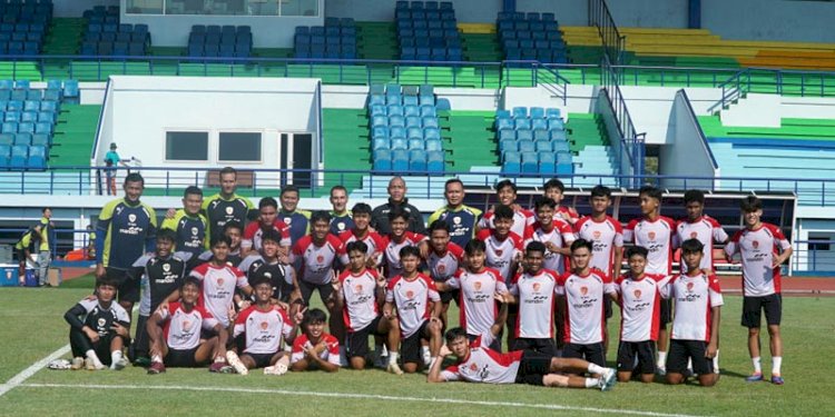 Skuad Tim U-17 Indonesia saat melakukan persiapan untuk Piala Asia U-17 2025/PSSI
