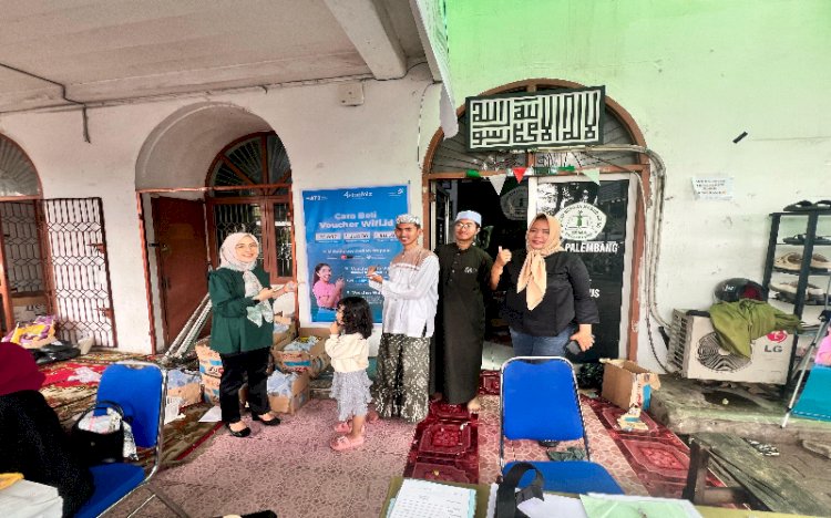 Telkom Indonesia, Tbk meluncurkan program WiCo Thematic Mudik RAFI di Masjid Agung Palembang/ist