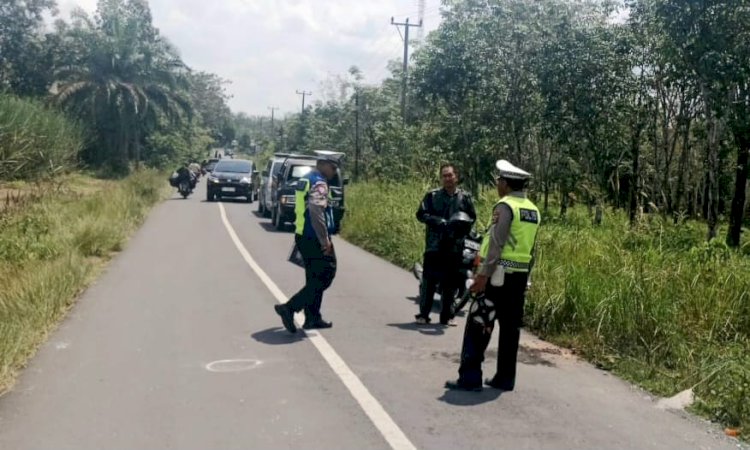 Polisi melakukan olah TKP di lokasi kejadian/ist