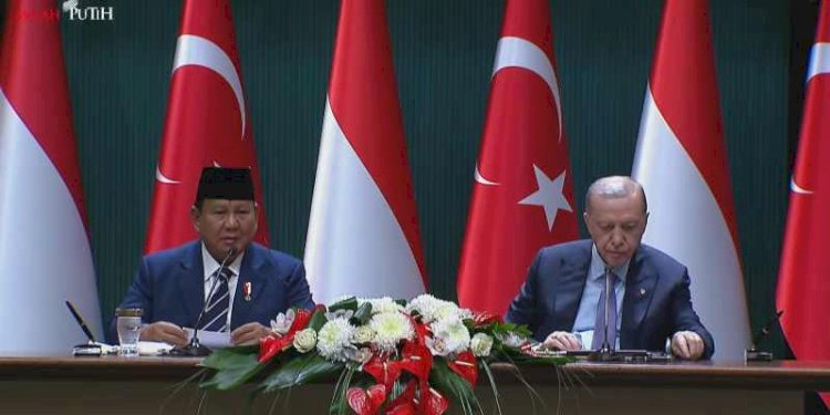 Presiden Prabowo Subianto dan Presiden Erdogan/Repro