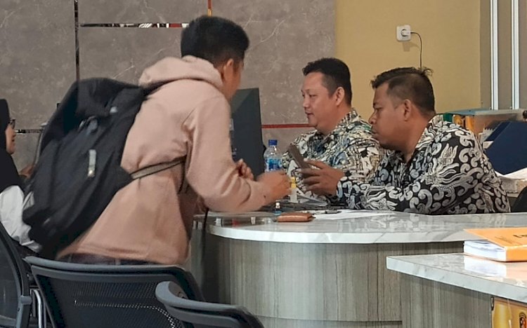 Korban melaporkan oknum ASN Lapas Muaradua ke SPKT Polrestabes Palembang/ist
