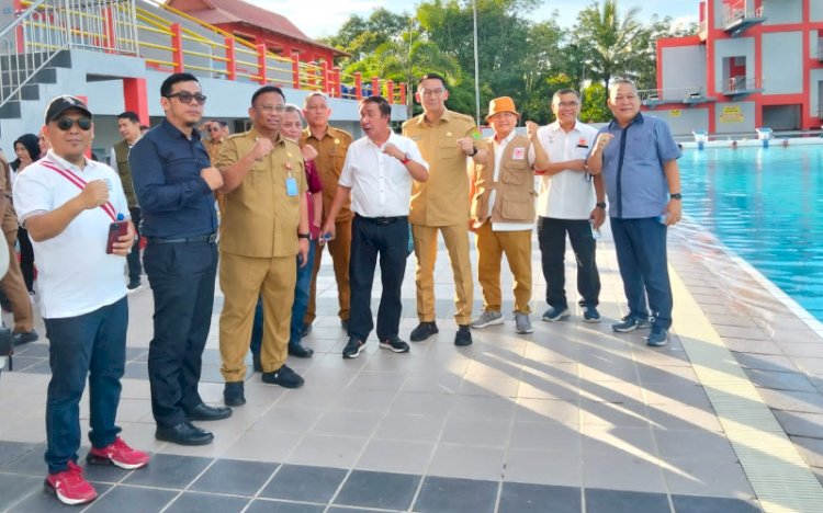 KONI Sumsel bersama Dispora meninjau sejumlah venue di Muba/ist