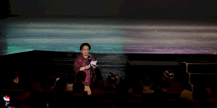 Presiden ke-5 RI, Megawati Soekarnoputri di Gedung Kesenian Jakarta/Dok PDIP