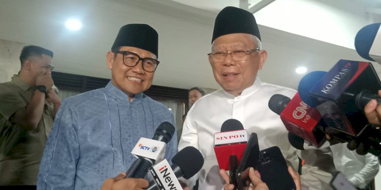 Wakil Presiden ke-13 RI Maruf Amin dan Menteri Koordinator Bidang Pemberdayaan Masyarakat, Muhaimin Iskandar/RMOL